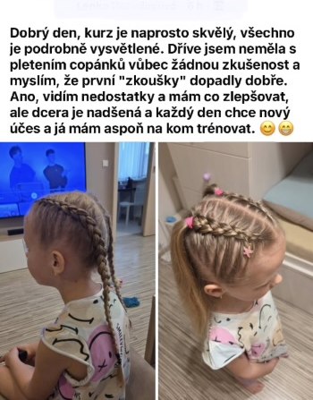 Skutečná zpráva od absolventky kurzu